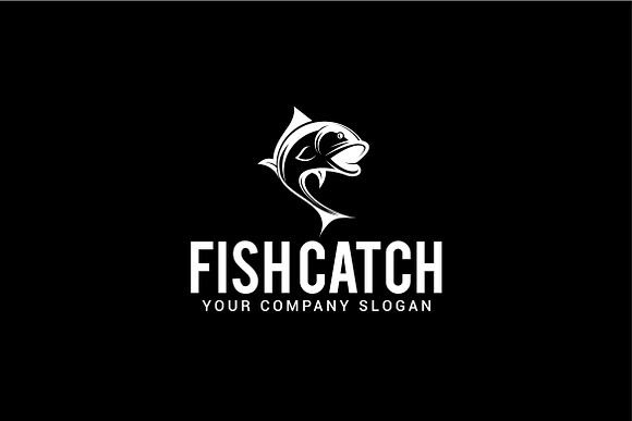 fish catch logo in Logo Templates - product preview 1
