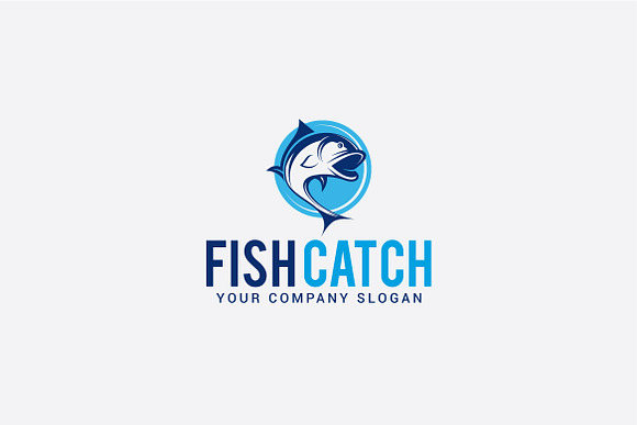 fish catch logo in Logo Templates - product preview 2
