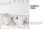 Baby Crib with Duvet & Pillows Set