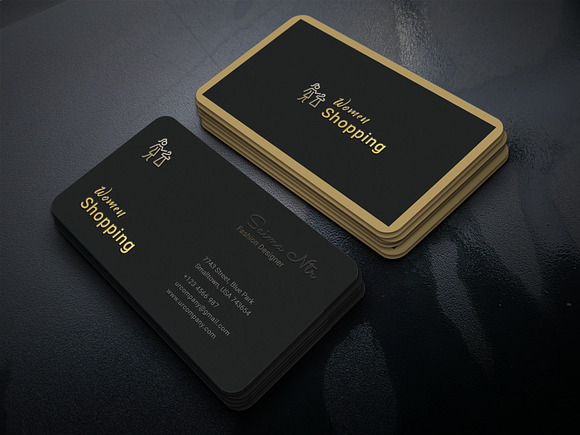 Fashion Business Card in Business Card Templates - product preview 2