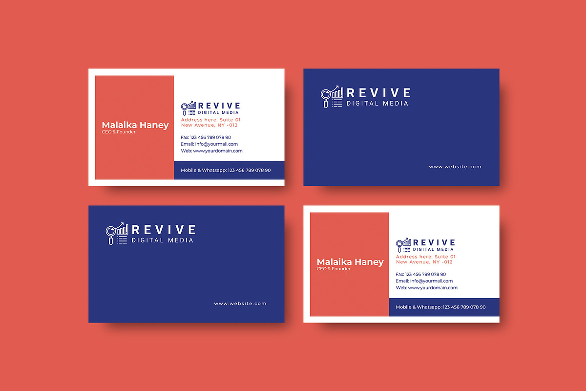 Digital Media Business Card in Business Card Templates - product preview 8