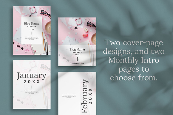 Blog Planner Canva Template in Stationery Templates - product preview 2