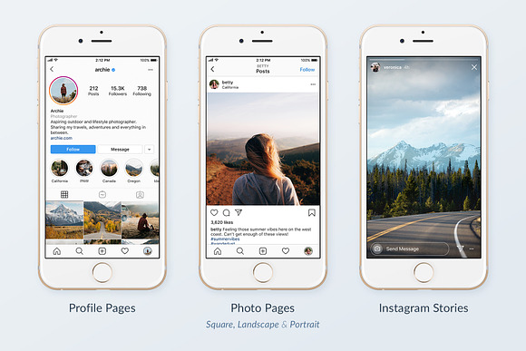 Instagram Social Media Template Pack in Instagram Templates - product preview 3