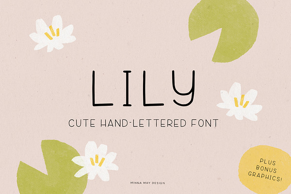 Lily - Cute Simple Handlettered Font