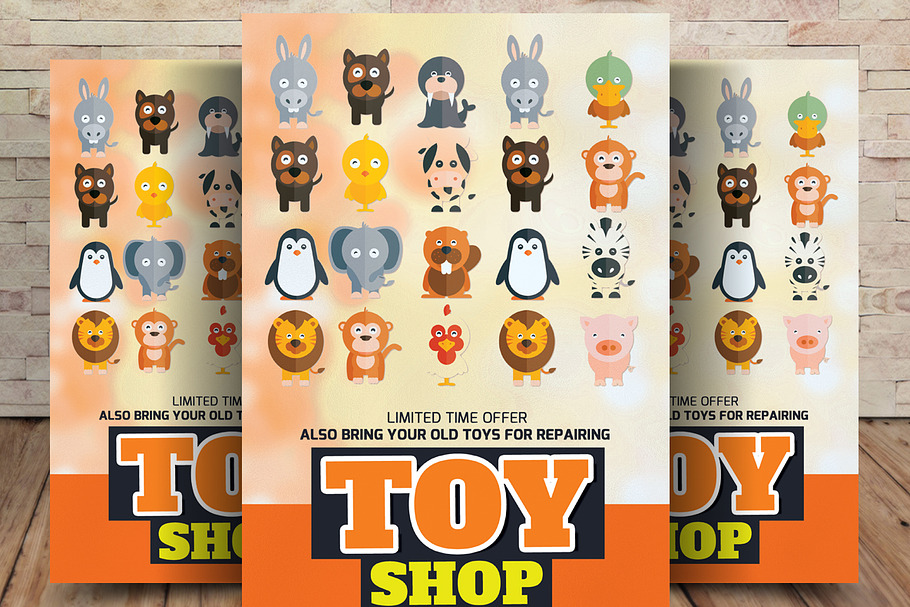 Toys Shop Flyer in Flyer Templates - product preview 8