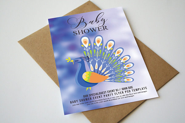Baby Shower Card Psd