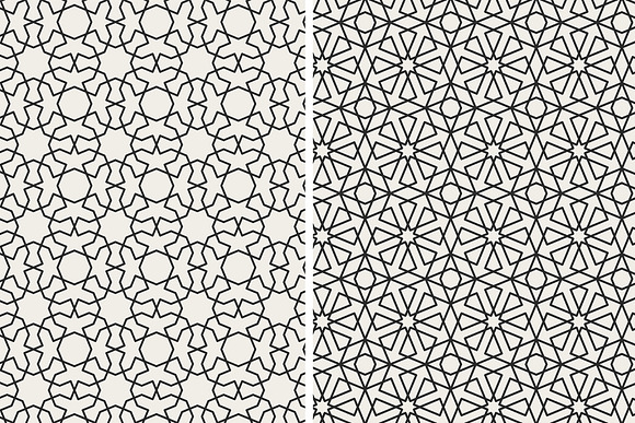 Set of traditional Arabian patterns in Patterns - product preview 2