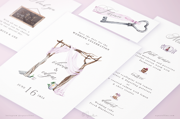 Lilac Forest Wedding Invitations in Wedding Templates - product preview 3