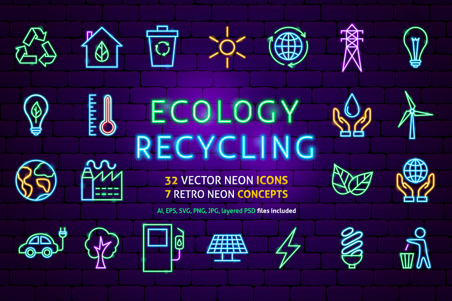 Ecology Neon in Icons - product preview 8