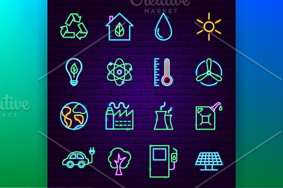 Ecology Neon in Icons - product preview 1