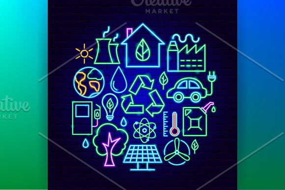Ecology Neon in Icons - product preview 3