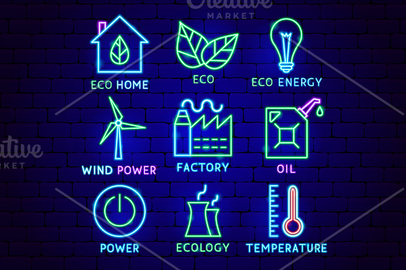 Ecology Neon in Icons - product preview 6