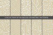 Striped seamless geometric patterns