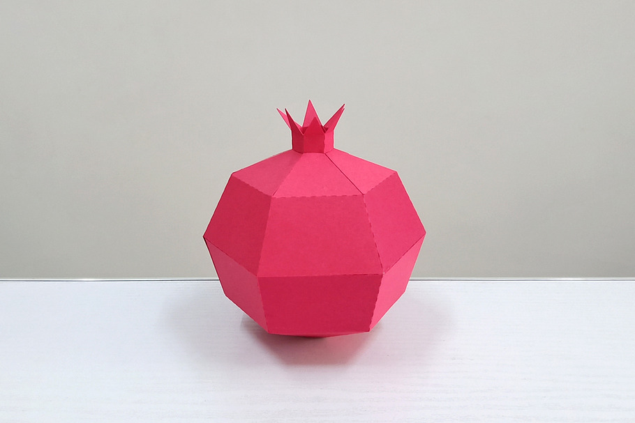 DIY Pomegranate - 3d papercraft