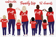 Family clip art Parents and Kids