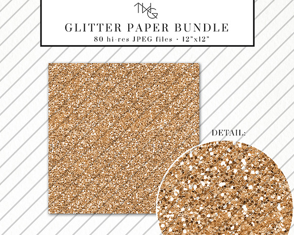 Glitter Paper Bundle 80 Colors in Textures - product preview 3
