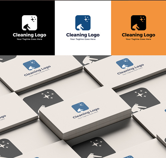 Cleaning Logo in Logo Templates - product preview 1