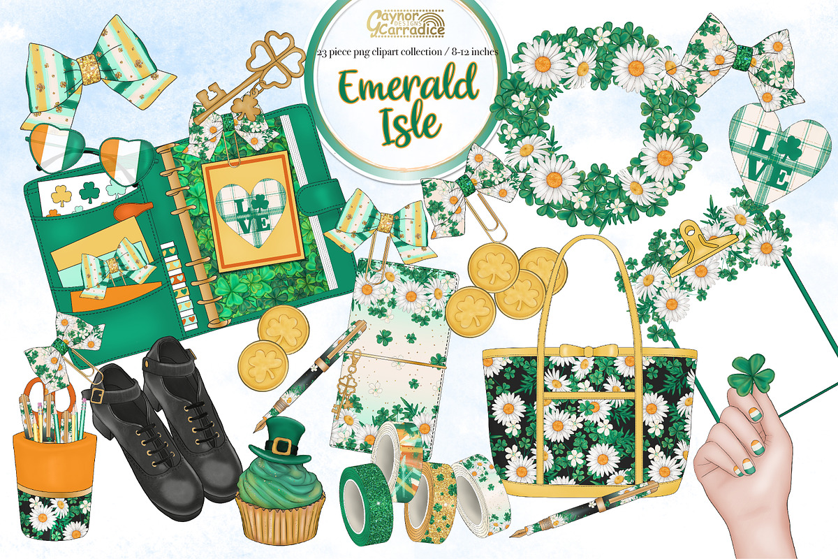 St Patricks Day Planner clipart in Illustrations - product preview 8