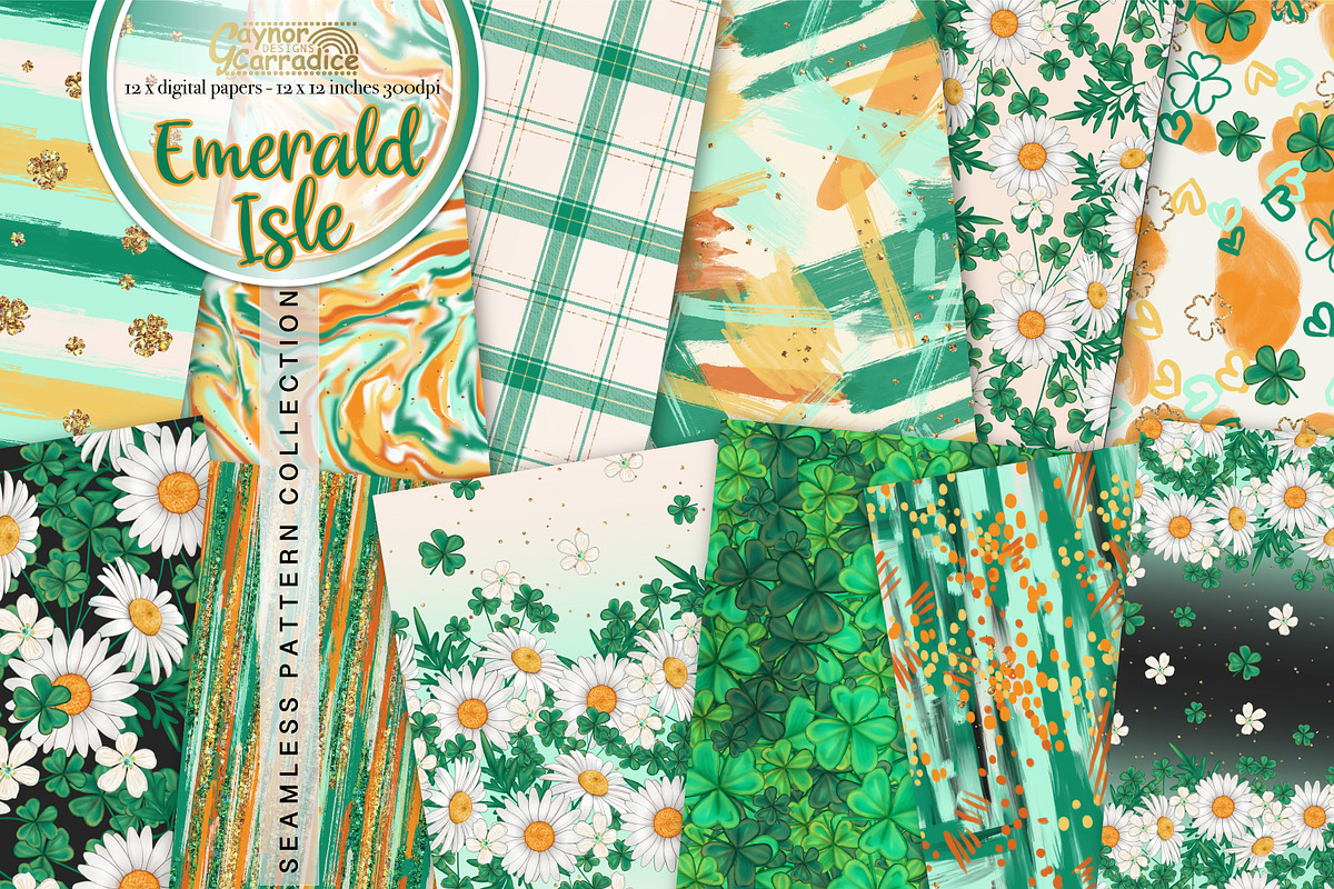 St Patricks Day Seamless Patterns in Patterns - product preview 8