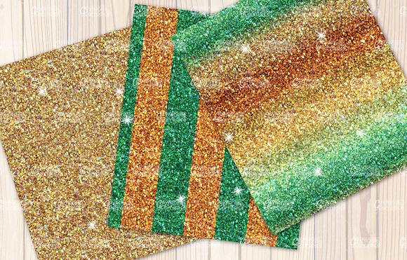 St Patricks day Seamless Glitters in Textures - product preview 5