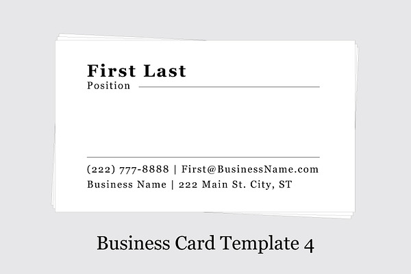 Business Card Template 4