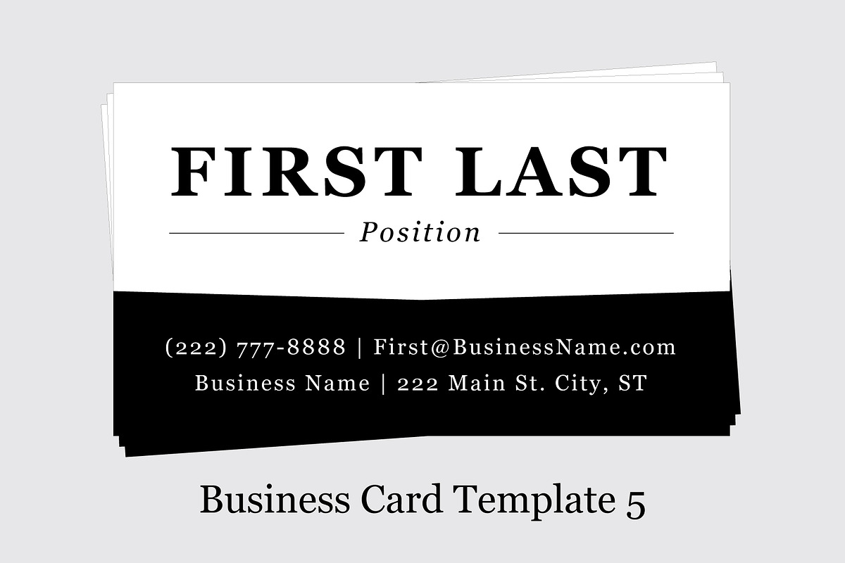 Business Card Template 5 in Business Card Templates - product preview 8
