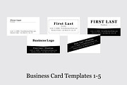 Business Card Templates 1-5