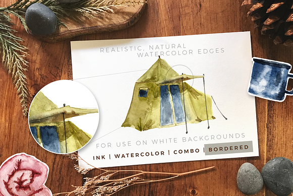 Vintage Camping in Illustrations - product preview 4