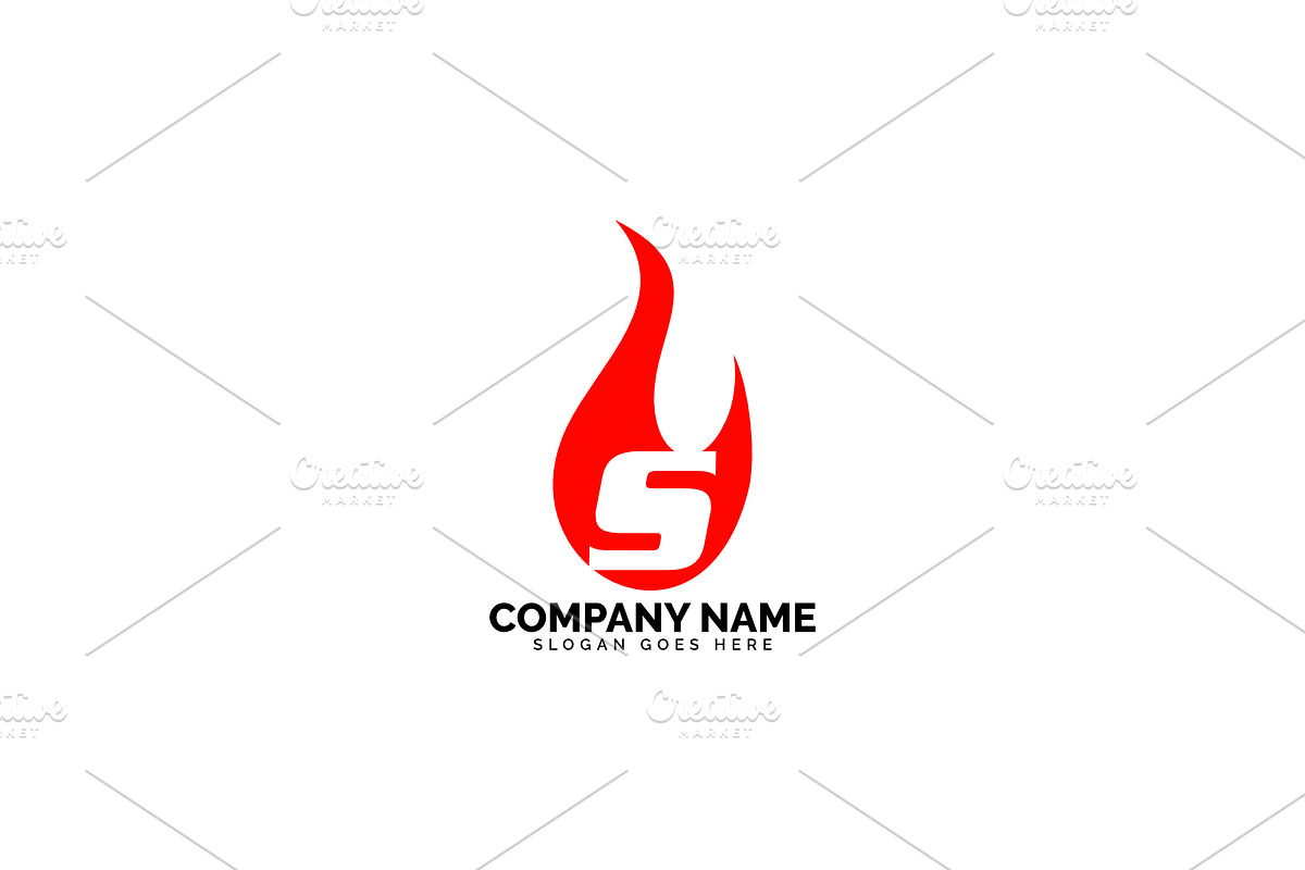 s letter flame logo in Logo Templates - product preview 8