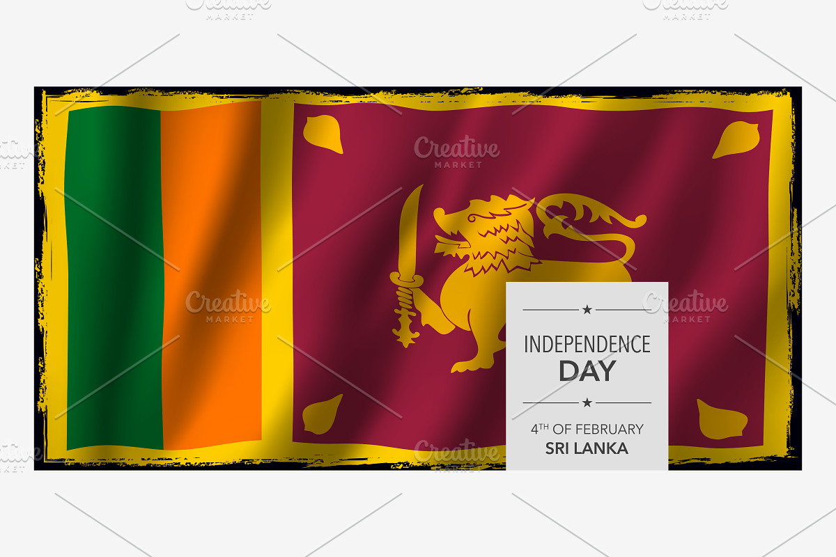 Sri Lanka independence day vector in Illustrations - product preview 8