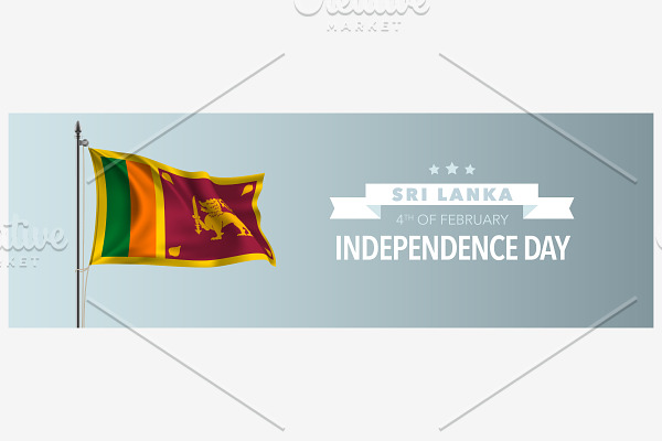 Sri Lanka independence day vector