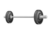 Illustration of athletic barbell