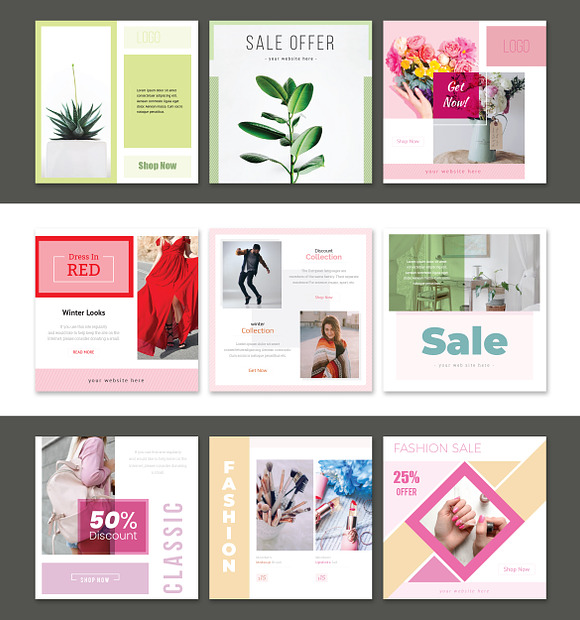 Sale Social Media Pack in Instagram Templates - product preview 5