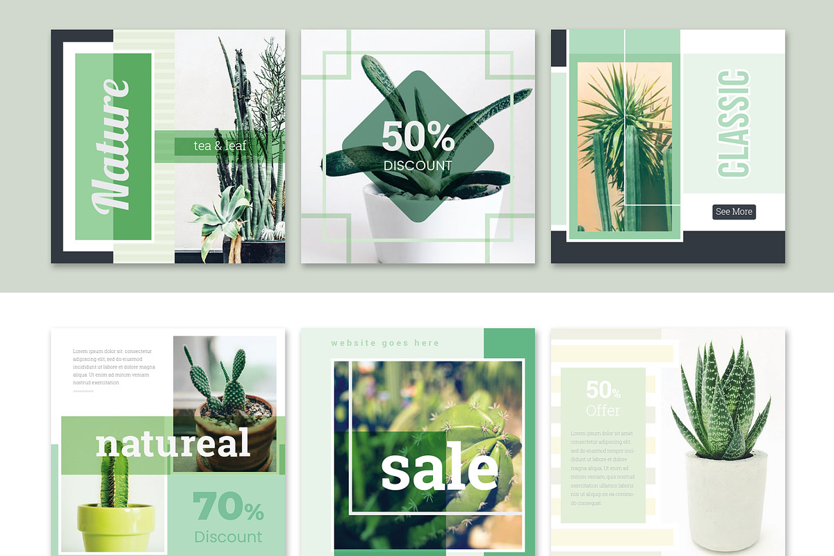Beauty & Nature Social Media Pack in Instagram Templates - product preview 8