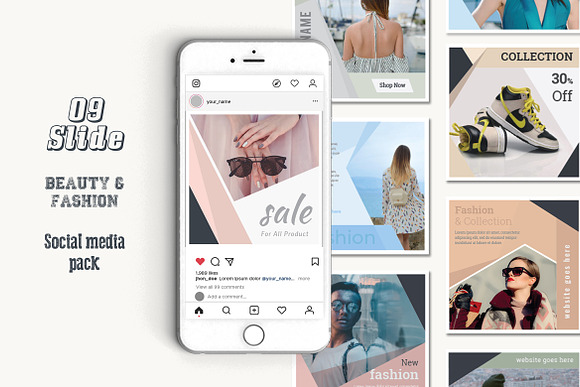 Sale Social Media Pack in Instagram Templates - product preview 1