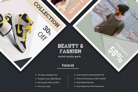 Sale Social Media Pack in Instagram Templates - product preview 2