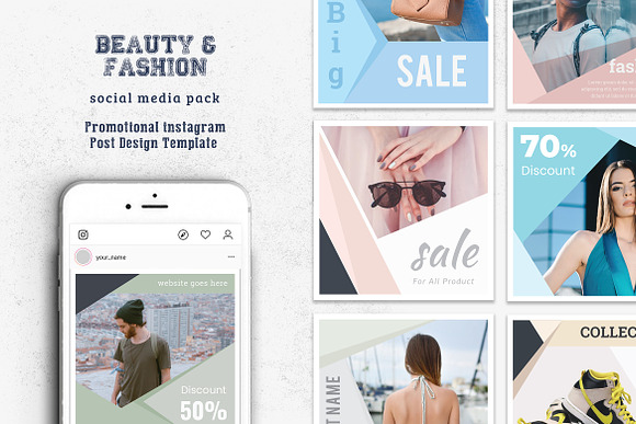 Sale Social Media Pack in Instagram Templates - product preview 3