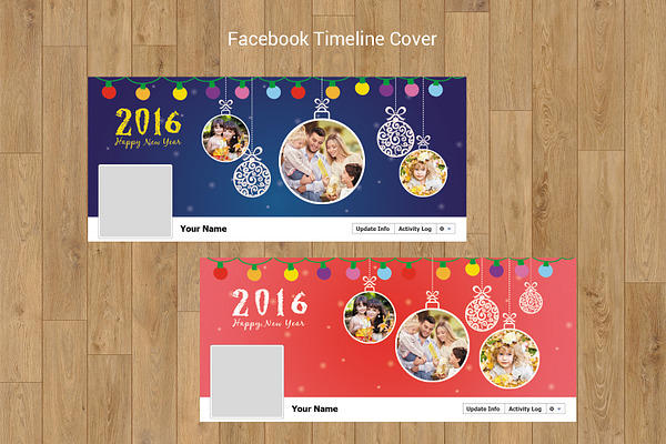 New Year Facebook timeline