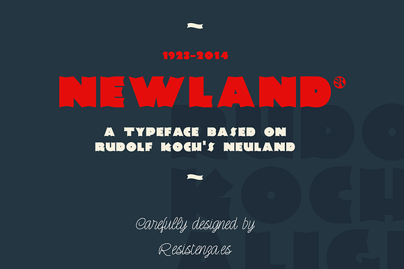 Newland in Display Fonts - product preview 3