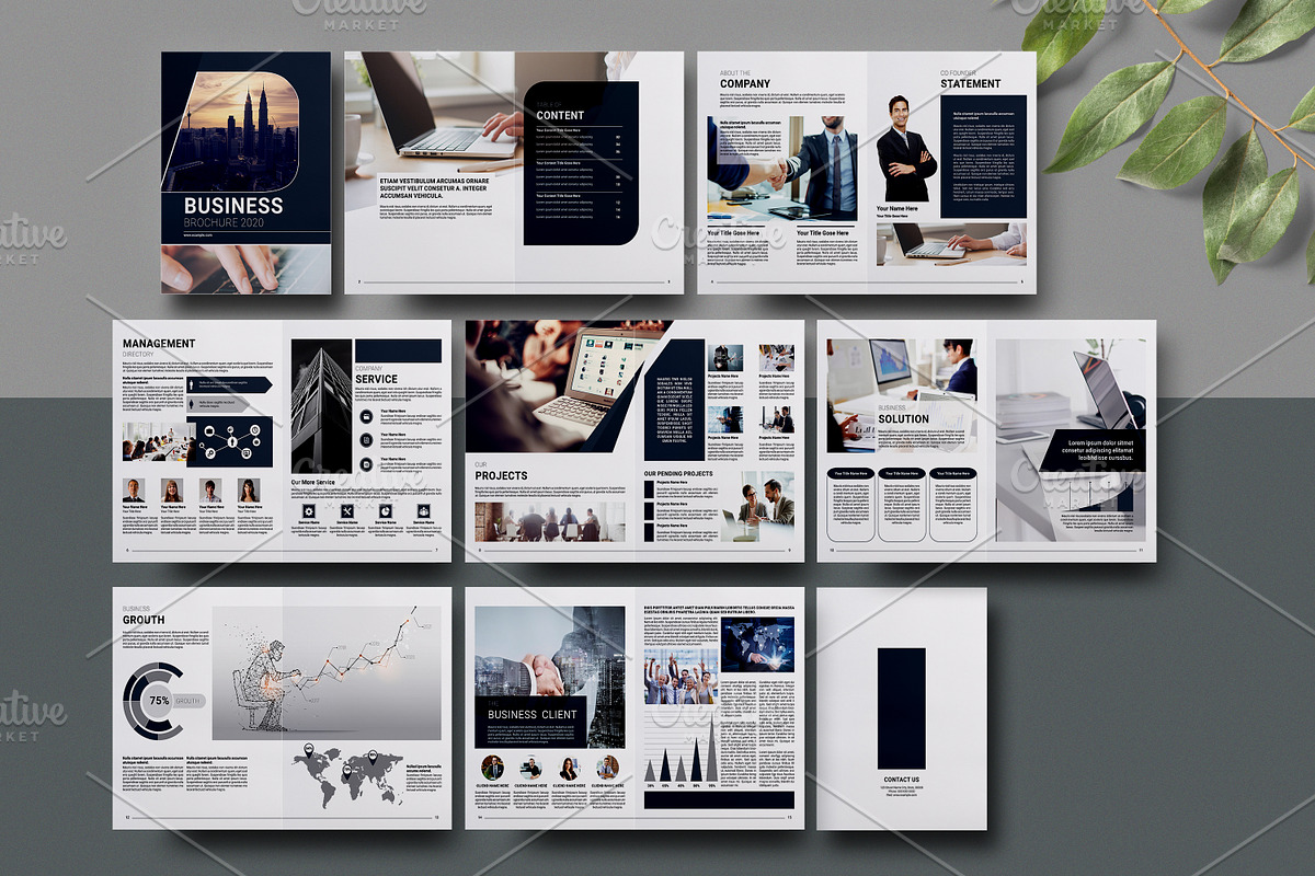 Business Brochure - 16 Page V983 in Brochure Templates - product preview 8