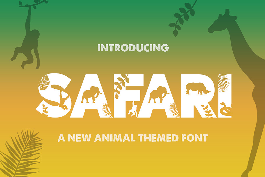 Safari Silhouette Font in Display Fonts - product preview 8