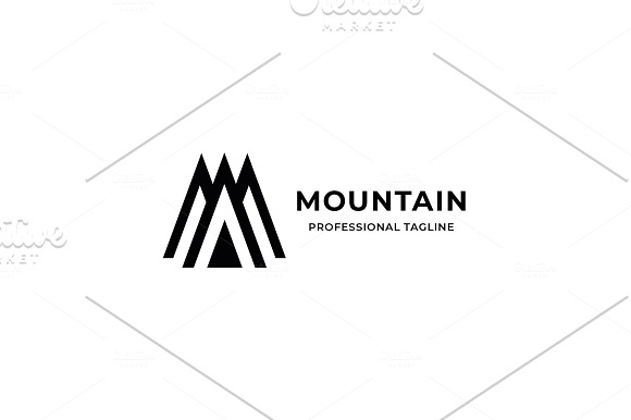 Mountain Letter M Logo in Logo Templates - product preview 3