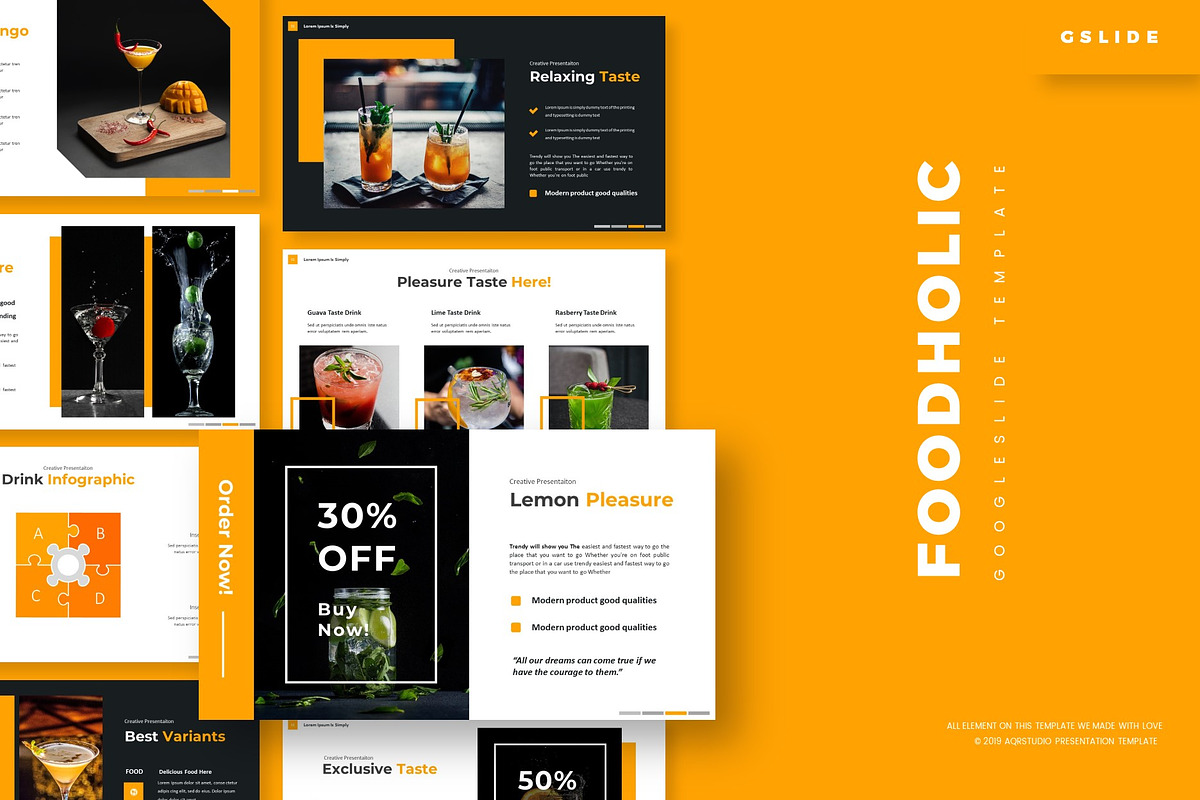 FoodHolic - Google Slides Template in Google Slides Templates - product preview 8