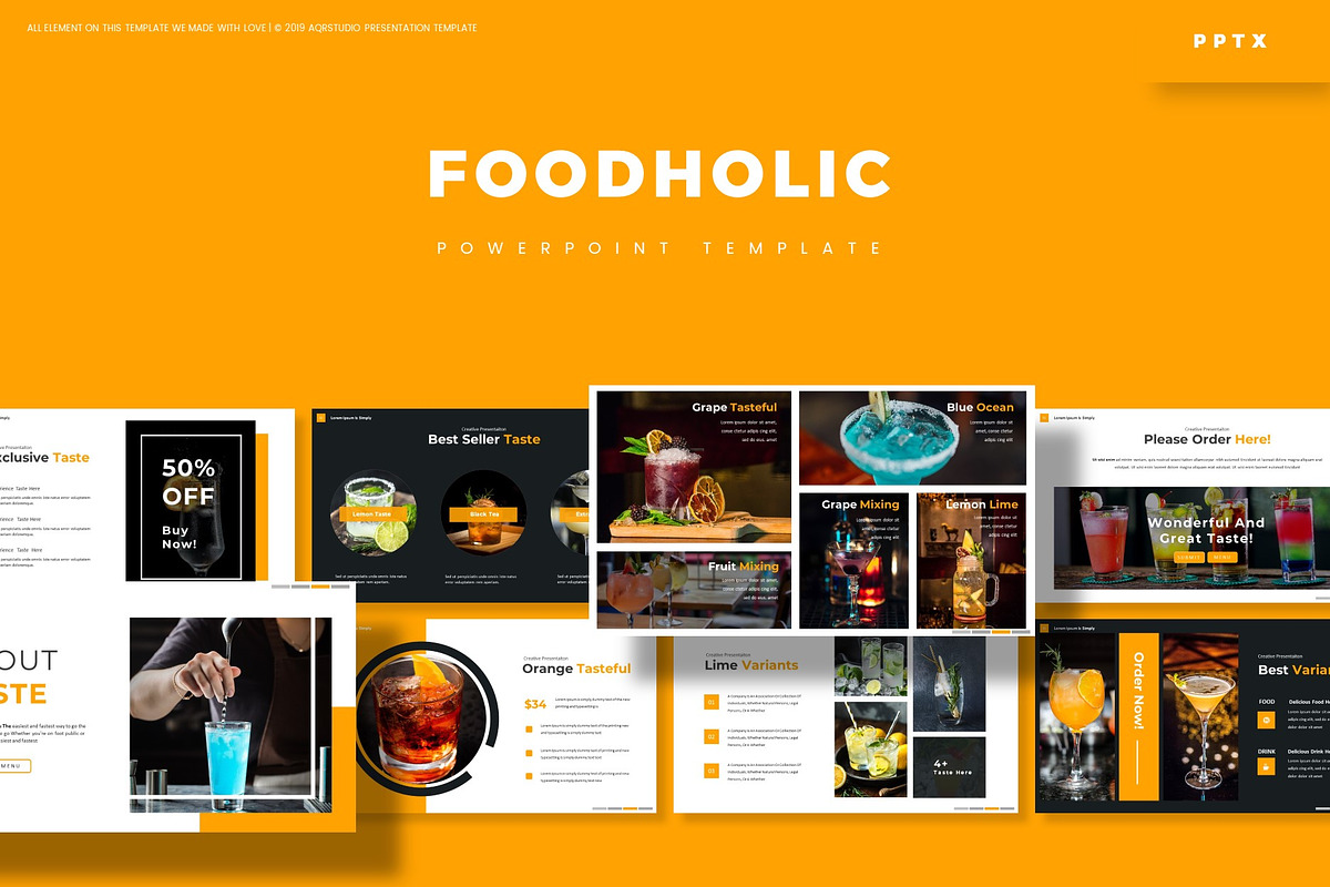 FoodHolic - Powerpoint Template in PowerPoint Templates - product preview 8