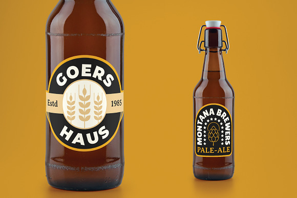 9 Beer Vintage Badges / Labels in Logo Templates - product preview 7
