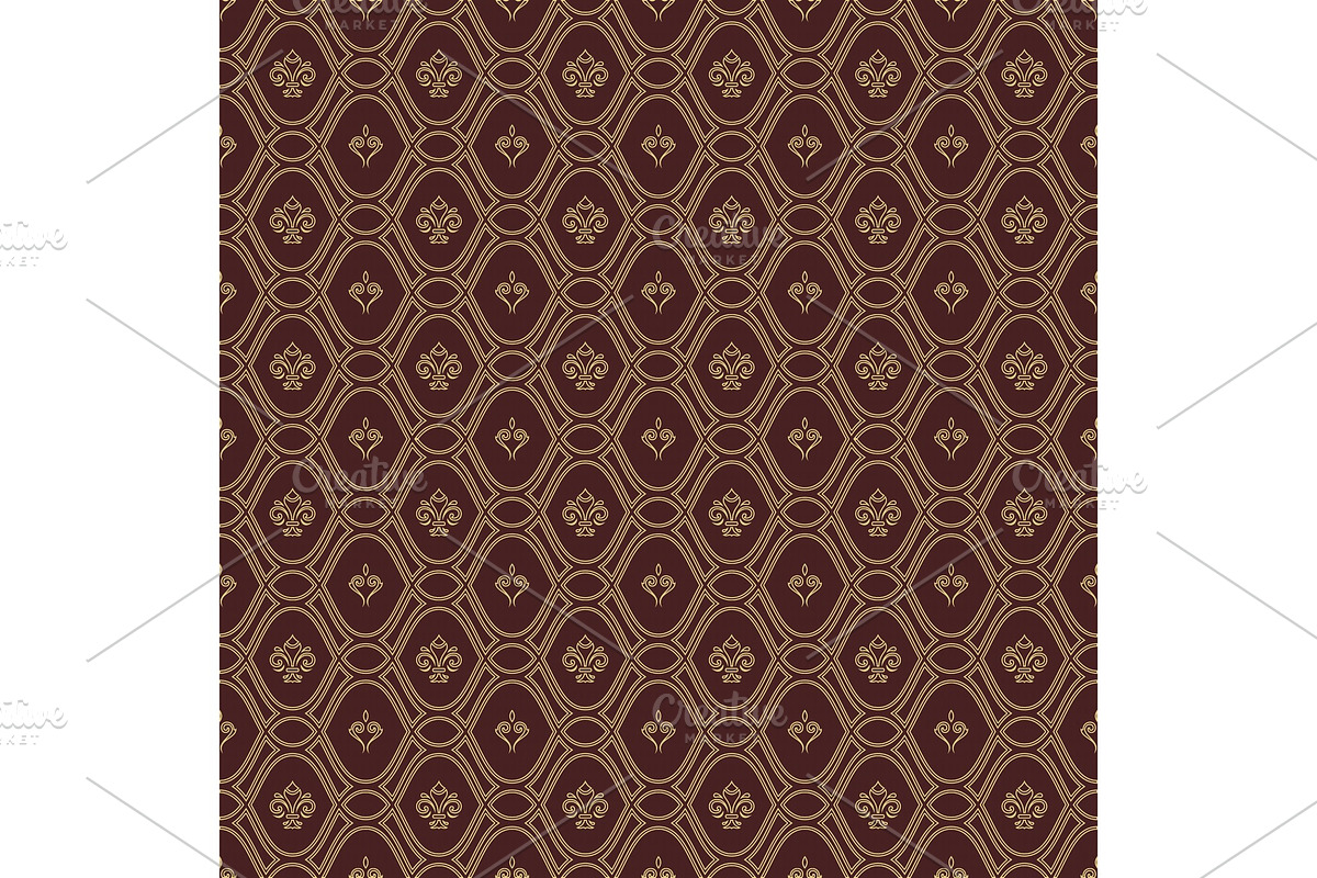 Seamless Vector Pattern With Royal in Patterns - product preview 8