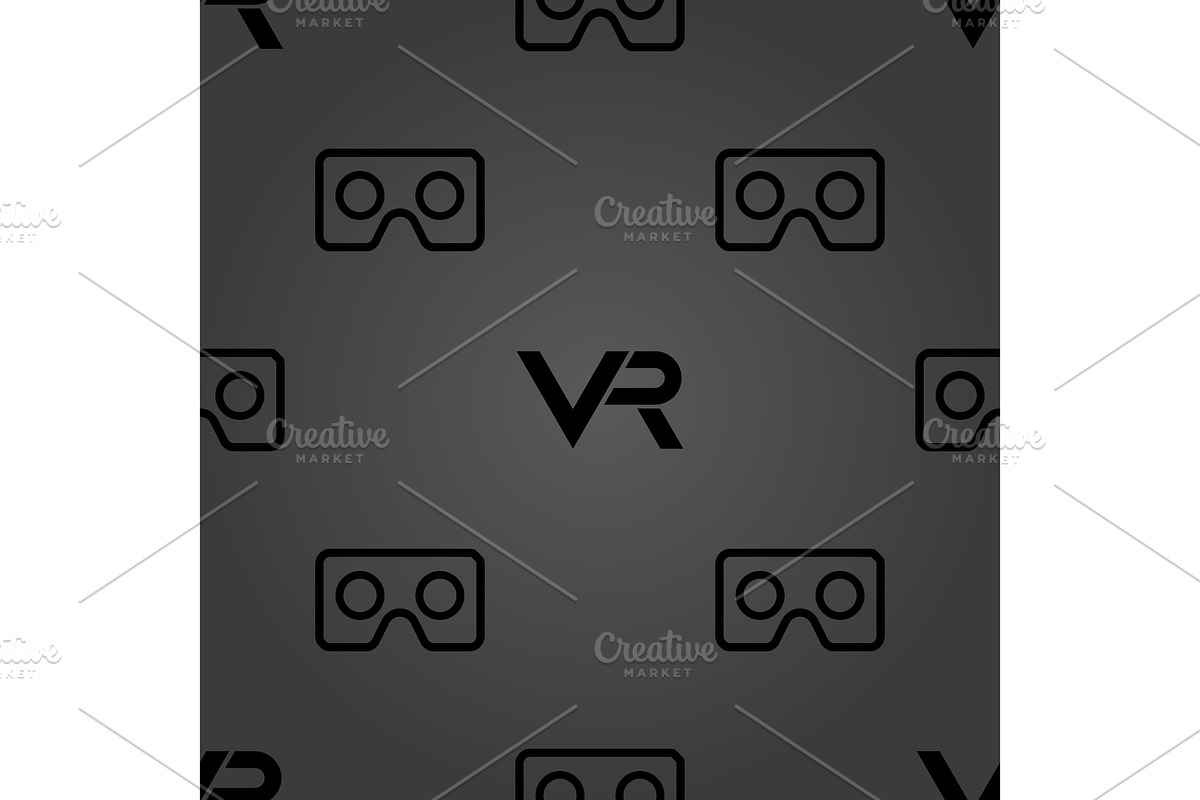 Seamless Vector Pattern With VR in Patterns - product preview 8