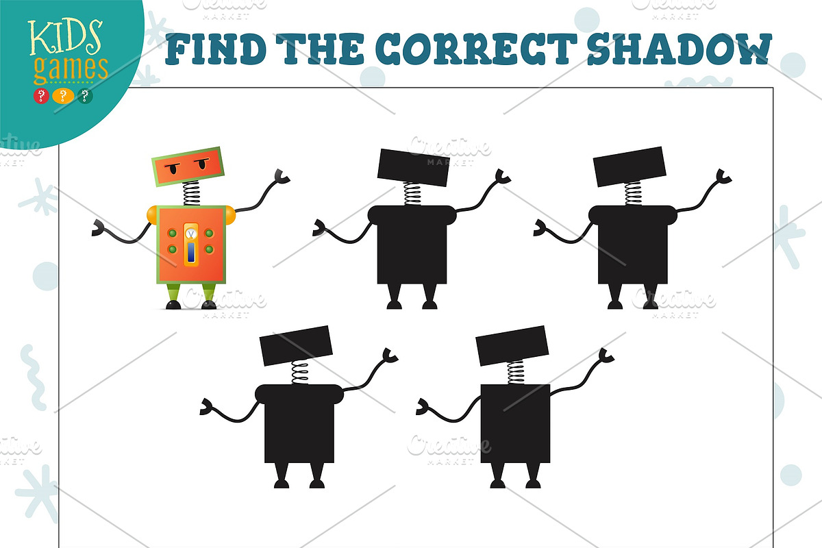 Find the correct shadow vector game in Illustrations - product preview 8