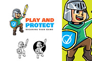 Play Protect - Mascot & Esport Logo