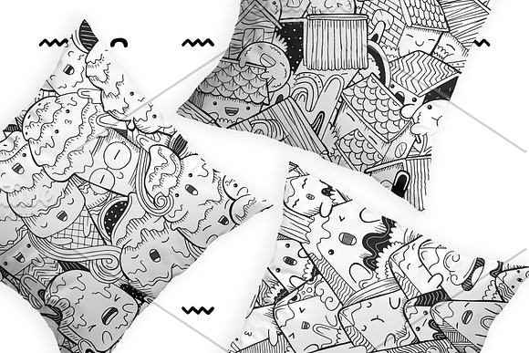 Doodle Pattern Bundle in Patterns - product preview 5